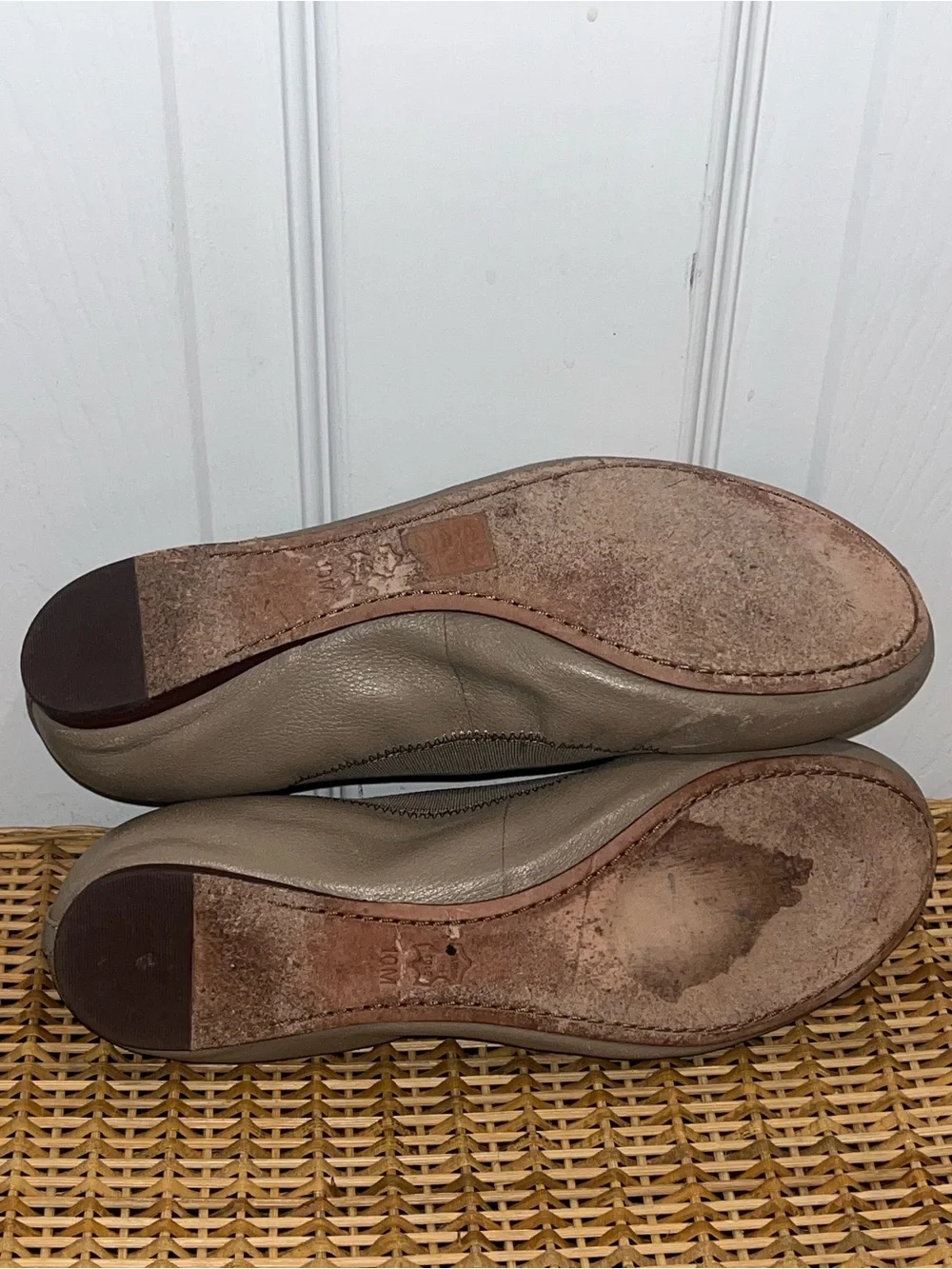TORY BURCH Caroline 2 ballet flats in French Gray